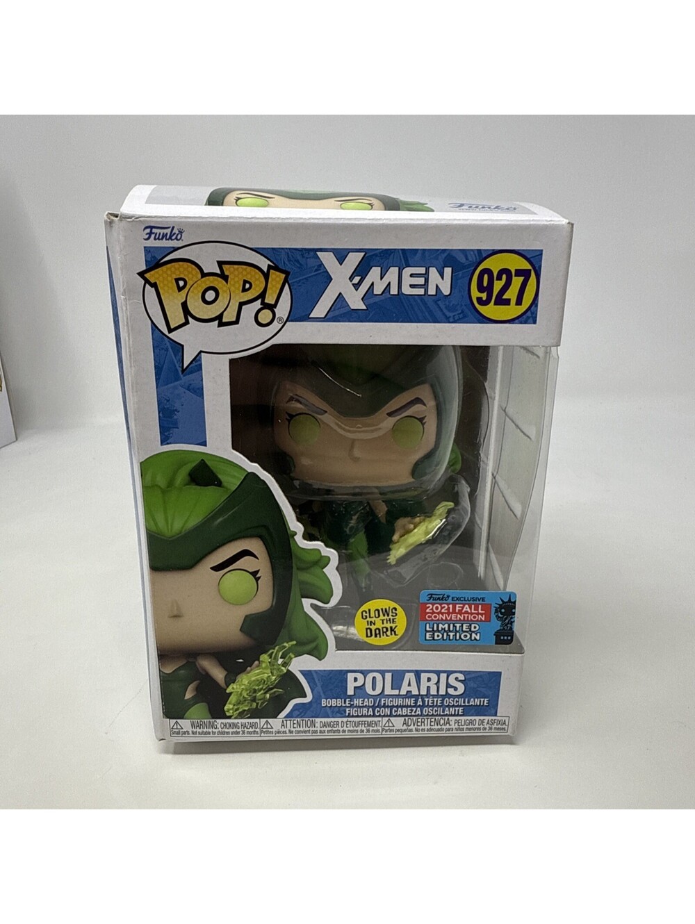 Funko Pop X-Men 927 Polaris 2021 Fall Convention NYCC Exclusive Glow in the Dark